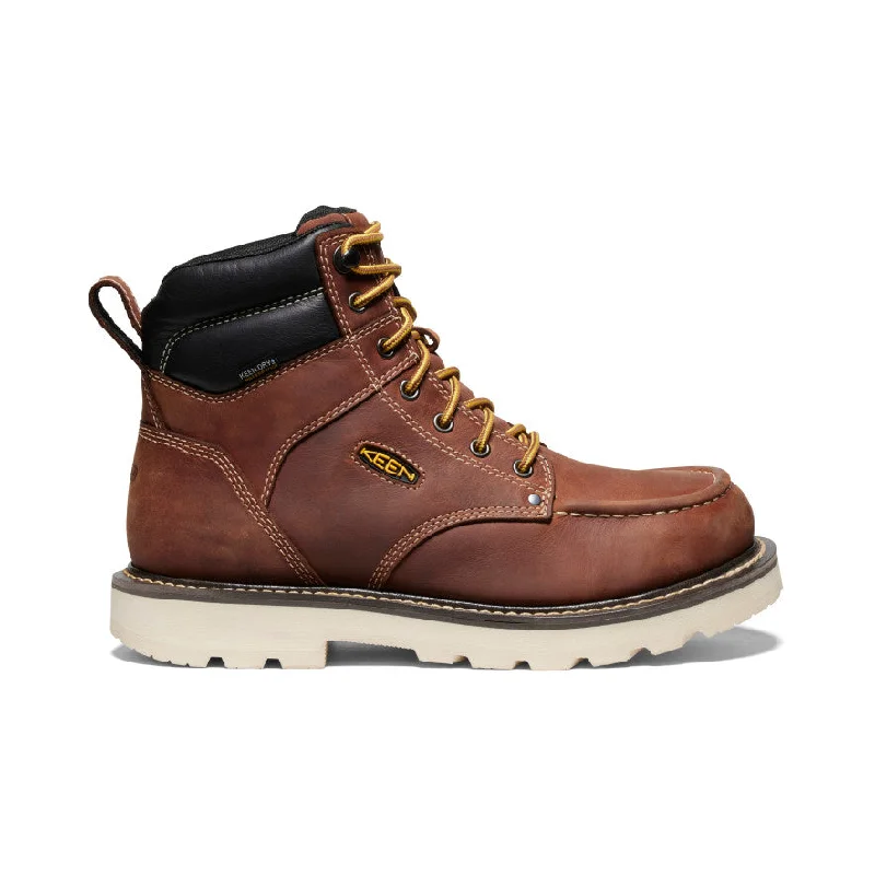 Men's Cincinnati 6" Waterproof 90° Heel Boot (Soft Toe)  |  Tuscan Red/Sandshell