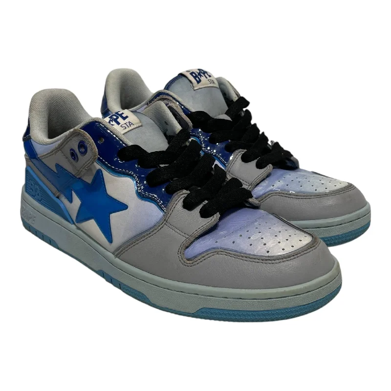 BAPE STA!/Low-Sneakers/US 9.5/Leather/BLU/