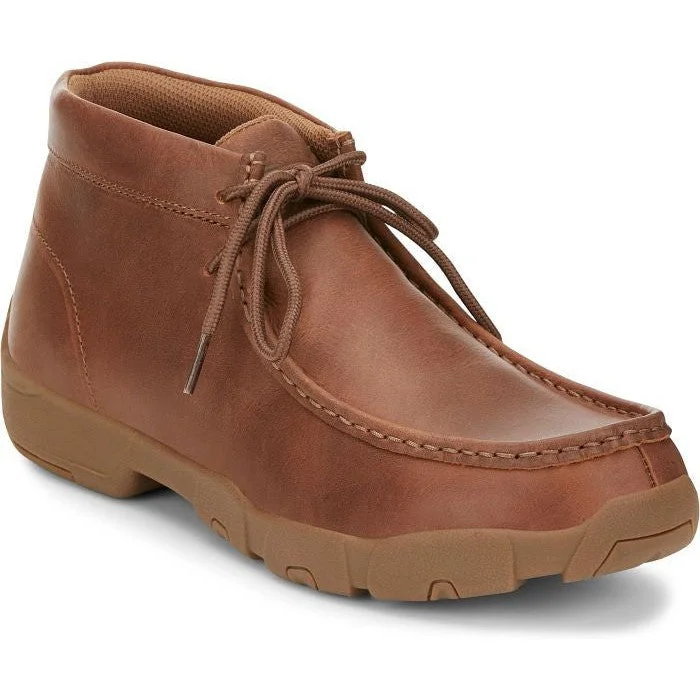 Justin Men's Cappie 4" Moc Toe Work Shoe -Sand Tan- SE241