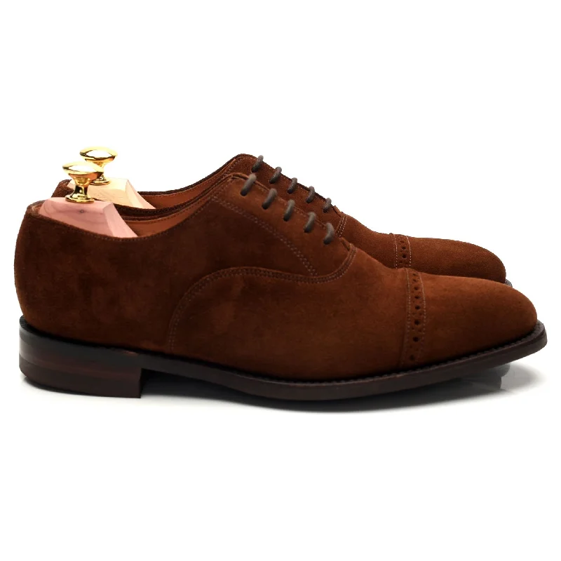 1880 'Cadogan' Brown Suede Oxford Brogue UK 7 F