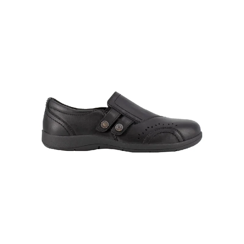 Women's Daisy Work Alloy-Toe Slip On Work Shoe Black