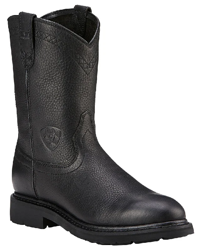 Mens Sierra Pull-On Boots - Black