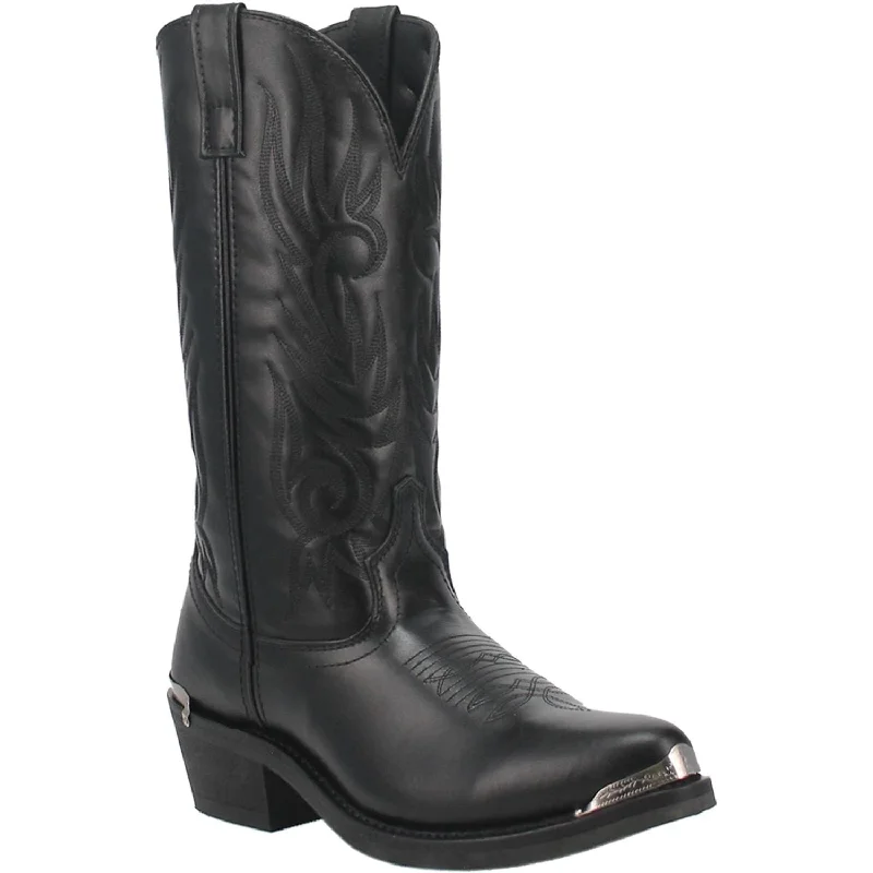 Laredo Men's McComb Black Leather Cowboy Boots 12621