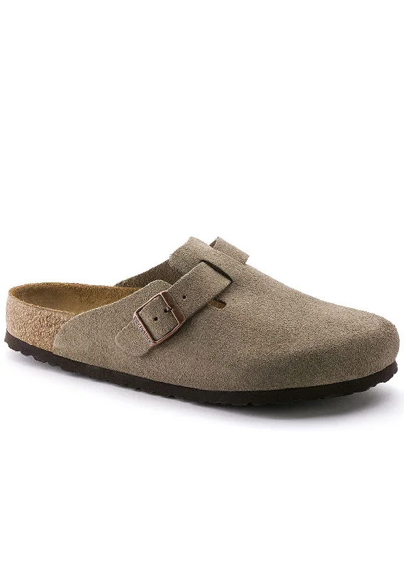 Birkenstock Boston Soft Suede Narrow Footbed Sandals