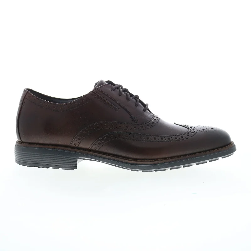 Rockport Total Motion Amalfi Wingtip Mens Brown Wide Oxfords Shoes