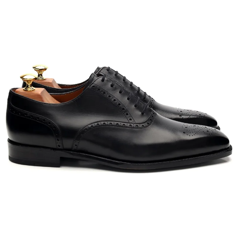 'Wallingford' Black Leather Oxford Brogues UK 8.5 E