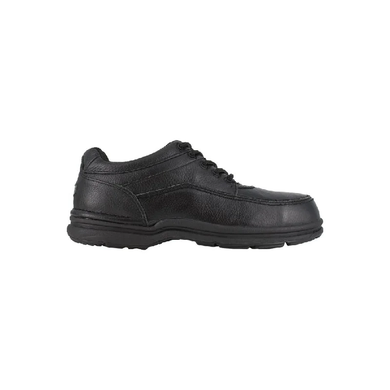 World Tour Steel-Toe Casual Oxford Work Shoe Black