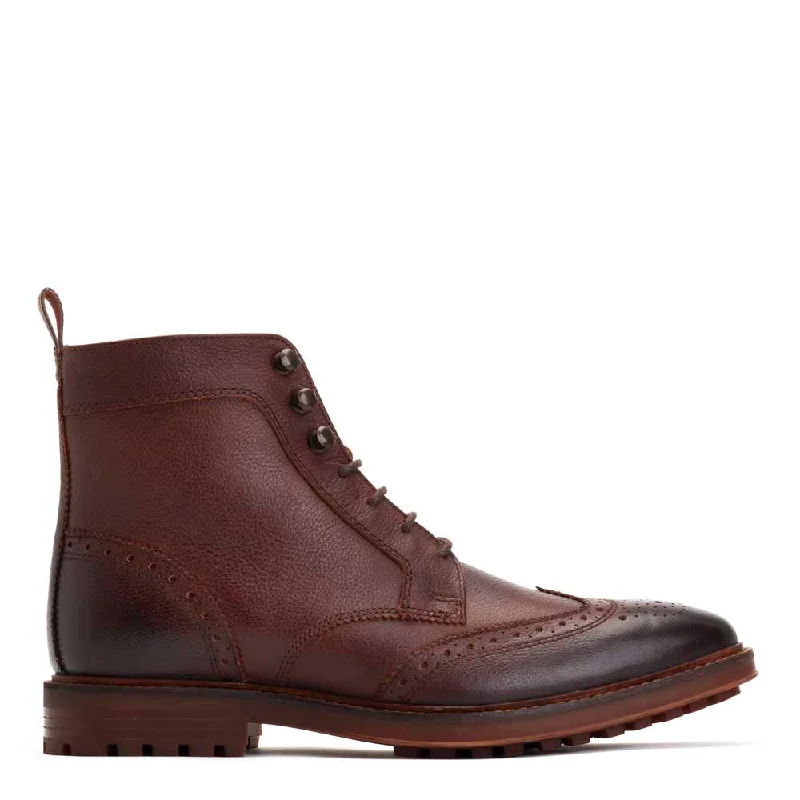 Hemlock Grain Brogue Boots