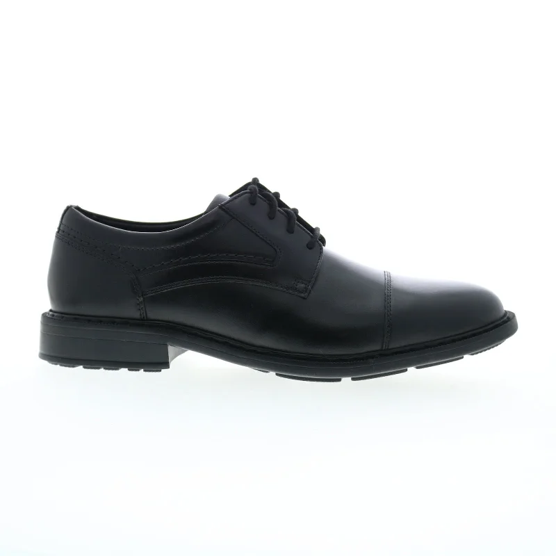 Rockport Tanner Cap Toe Mens Black Wide Oxfords & Lace Ups Cap Toe Shoes