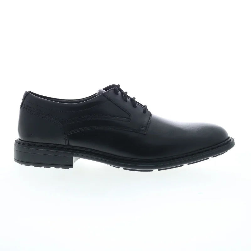 Rockport Tanner Plain Toe Mens Black Wide Oxfords Plain Toe Shoes