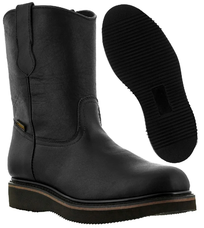 Mens 700RA Black Leather Construction Work Boots