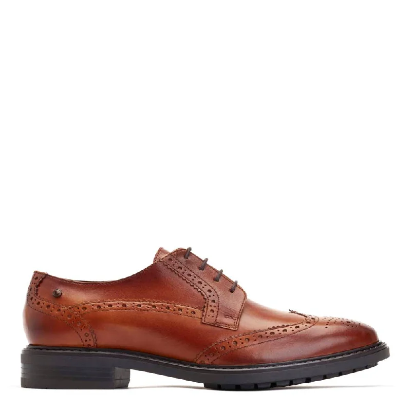 Anson Waxy Brogue Shoes