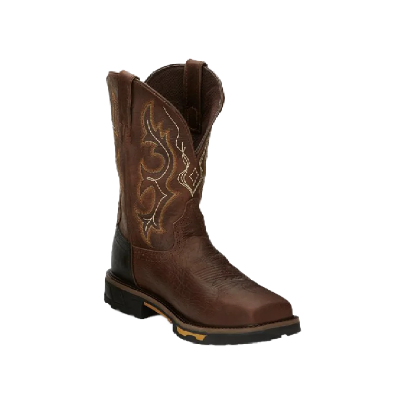 Justin Men's Rustic Barnwood Composite Toe Work Boots