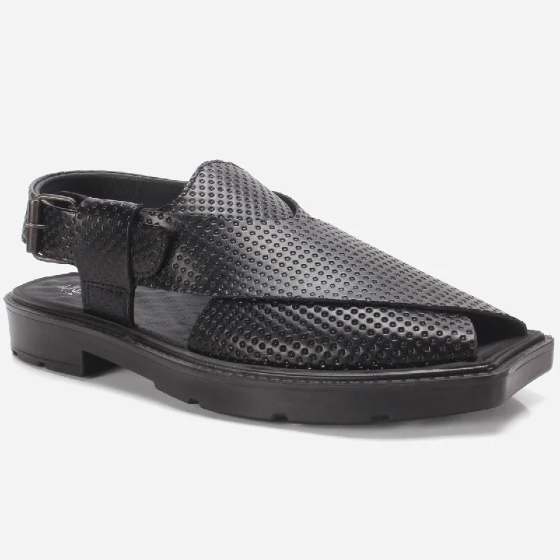 Mens "KENYON" Leather Peshawari Sandals