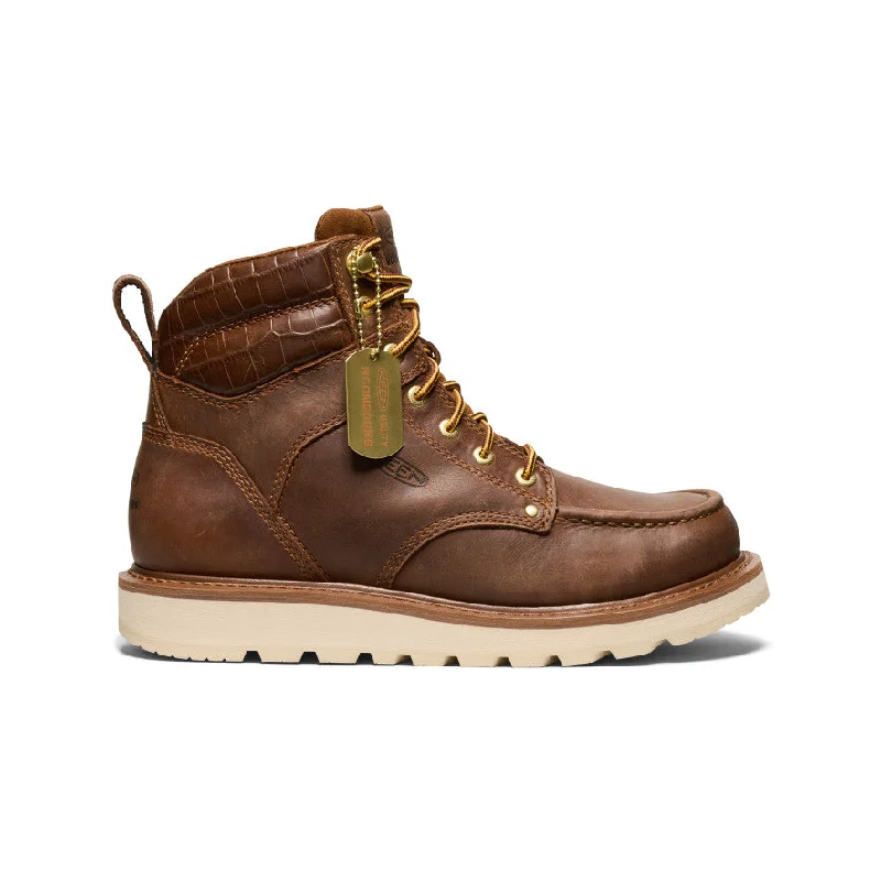 Men's Cincinnati 6" Boot (Soft Toe) x Noon Goons   |  Leather Brown/Off White