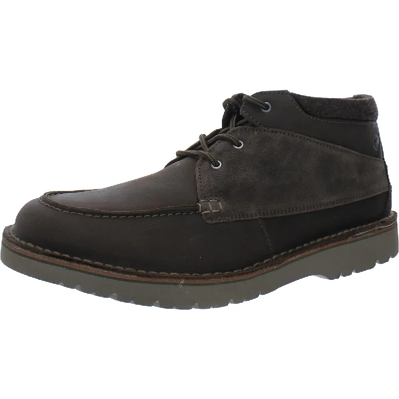 Clarks Mens Eastford Top Lace-Up Leather Chukka Boots